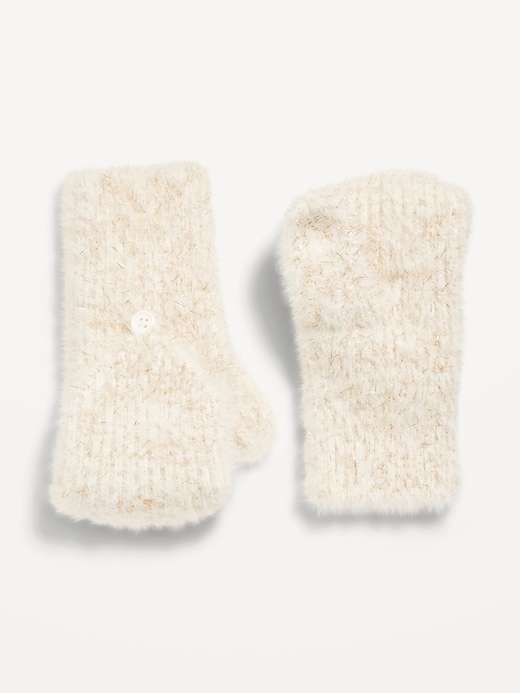 View large product image 1 of 1. Convertible Eyelash Mittens