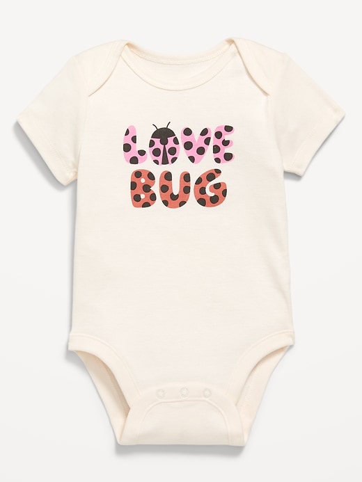 View large product image 1 of 2. Short-Sleeve Graphic Bodysuit for Baby