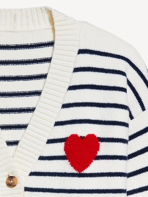 Image number 5 showing, SoSoft Valentine Print Cardigan Sweater