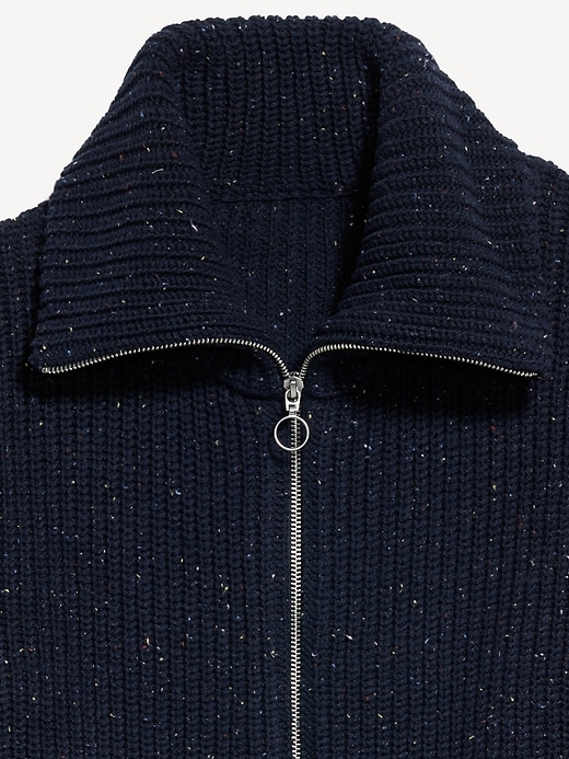 Image number 5 showing, Ribbed Full-Zip Cardigan