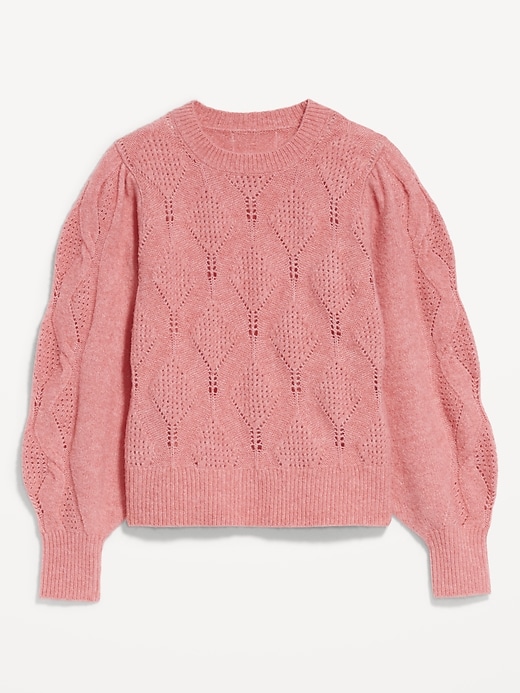 Image number 8 showing, Pointelle Sweater