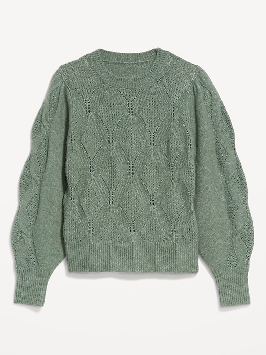 Image number 4 showing, Pointelle Sweater