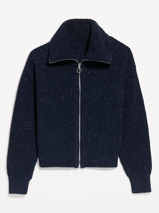 Image number 8 showing, Ribbed Full-Zip Cardigan