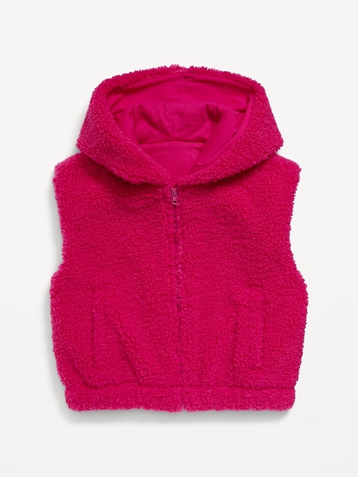 View large product image 1 of 4. Hooded Sherpa Vest for Girls