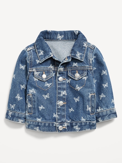 View large product image 1 of 2. Printed Trucker Jean Jacket for Baby