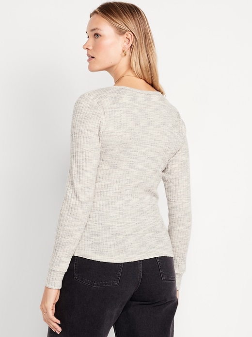 Image number 6 showing, Ribbed Henley Top