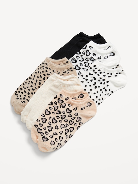 Ankle Socks 6-Pack for Women - Animal Skins