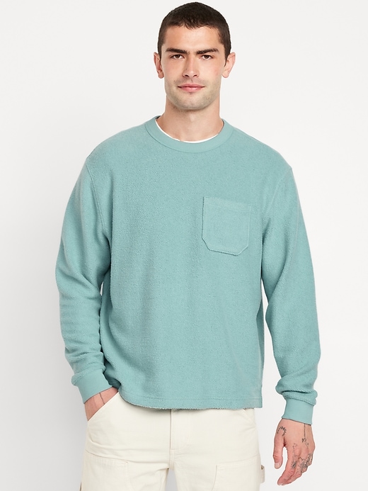 Image number 1 showing, Terry Crew-Neck Sweatshirt