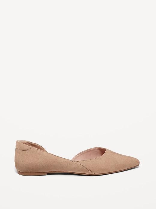 Image number 6 showing, Faux-Leather D&#39;Orsay Flats