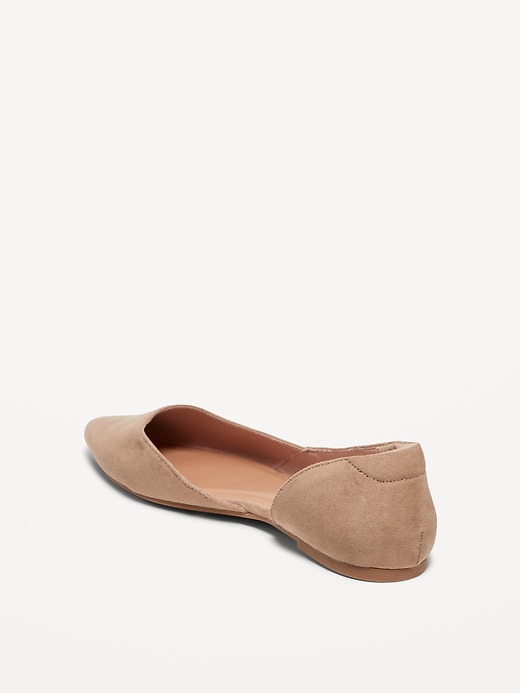 Image number 7 showing, Faux-Leather D&#39;Orsay Flats