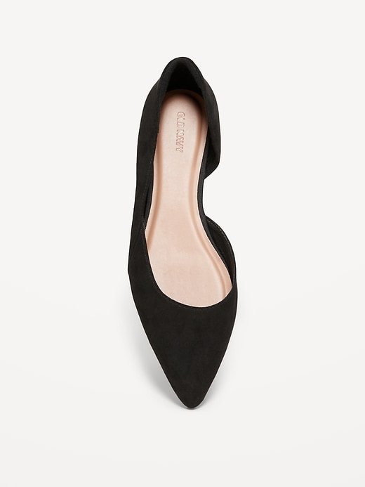 Image number 2 showing, Faux-Leather D&#39;Orsay Flats