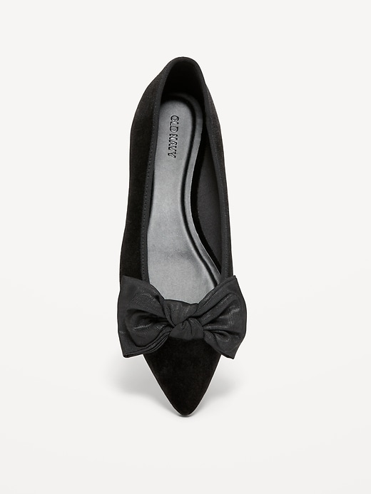 Image number 5 showing, Velvet Pointed-Toe Flats