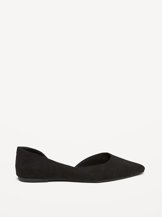 Image number 3 showing, Faux-Leather D&#39;Orsay Flats