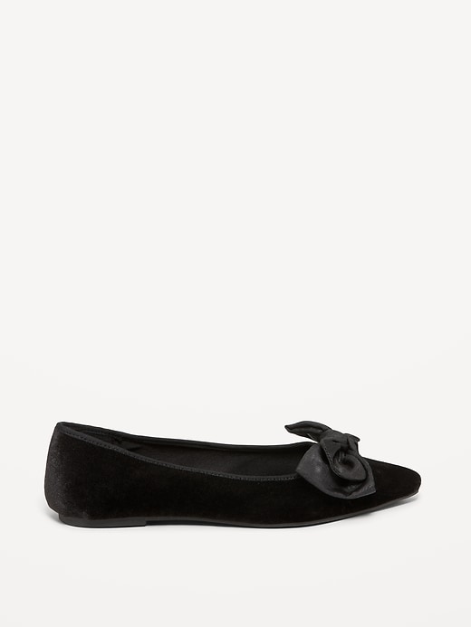 Image number 6 showing, Velvet Pointed-Toe Flats