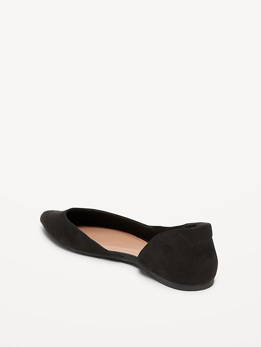 Image number 4 showing, Faux-Leather D&#39;Orsay Flats