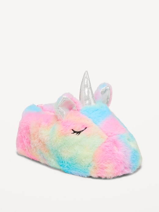 View large product image 1 of 4. Faux-Fur Critter Slippers for Girls