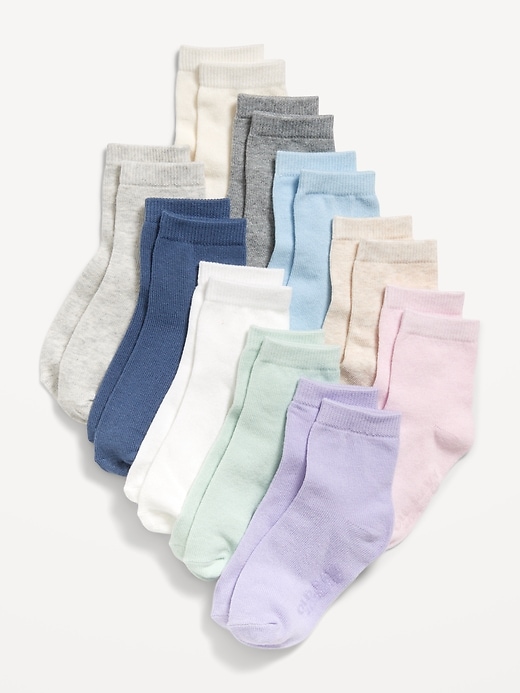 View large product image 1 of 1. Crew Socks 10-Pack for Toddler &amp; Baby