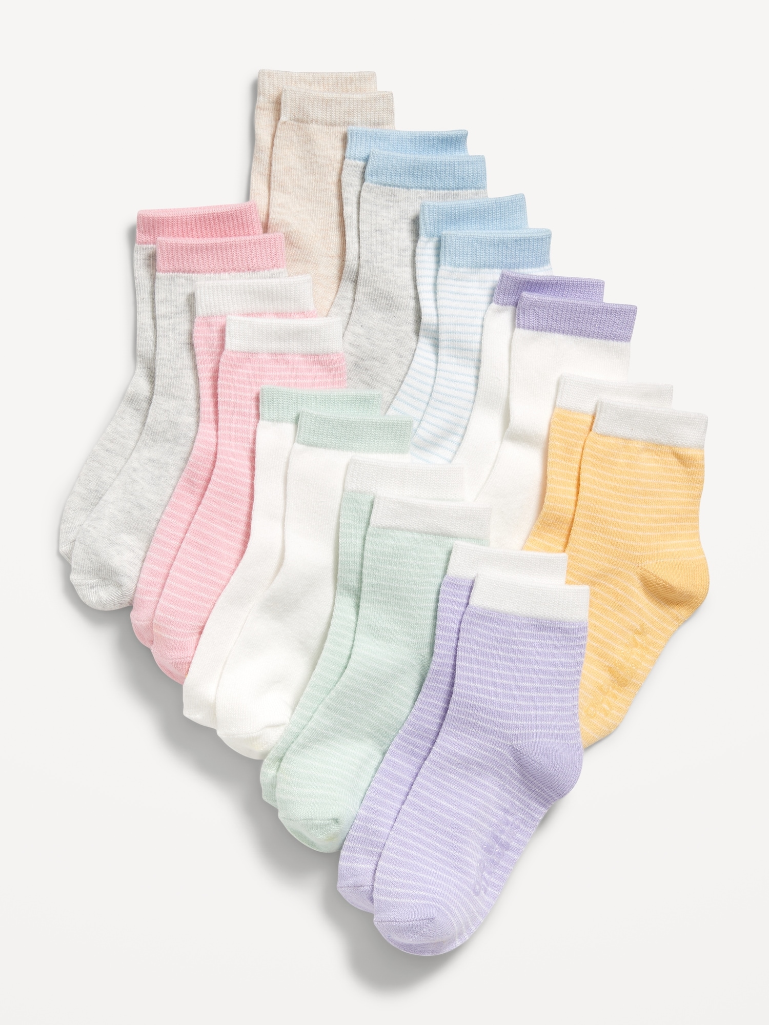 Crew Socks 10-Pack for Toddler & Baby