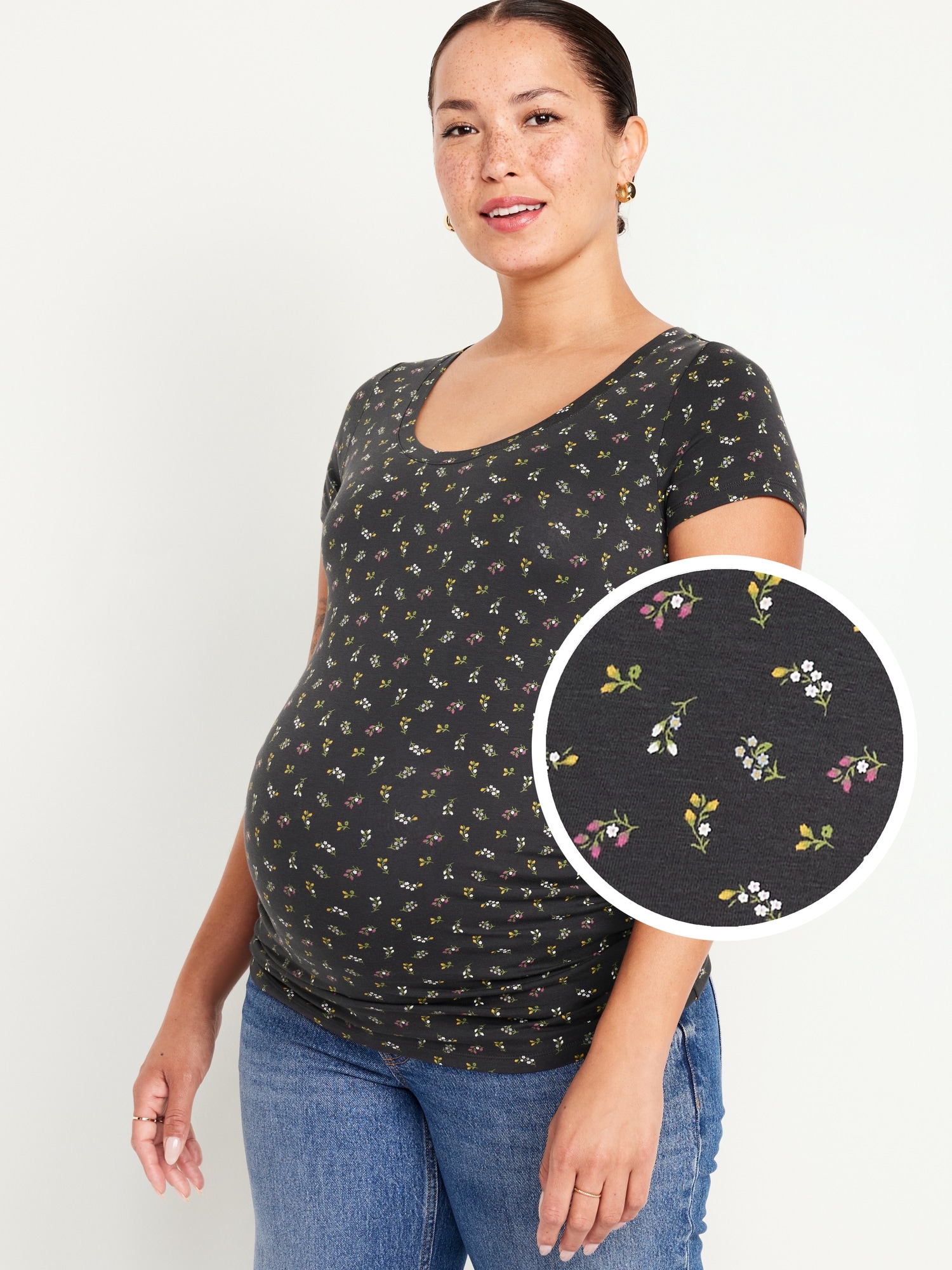 Maternity Scoop-Neck T-Shirt