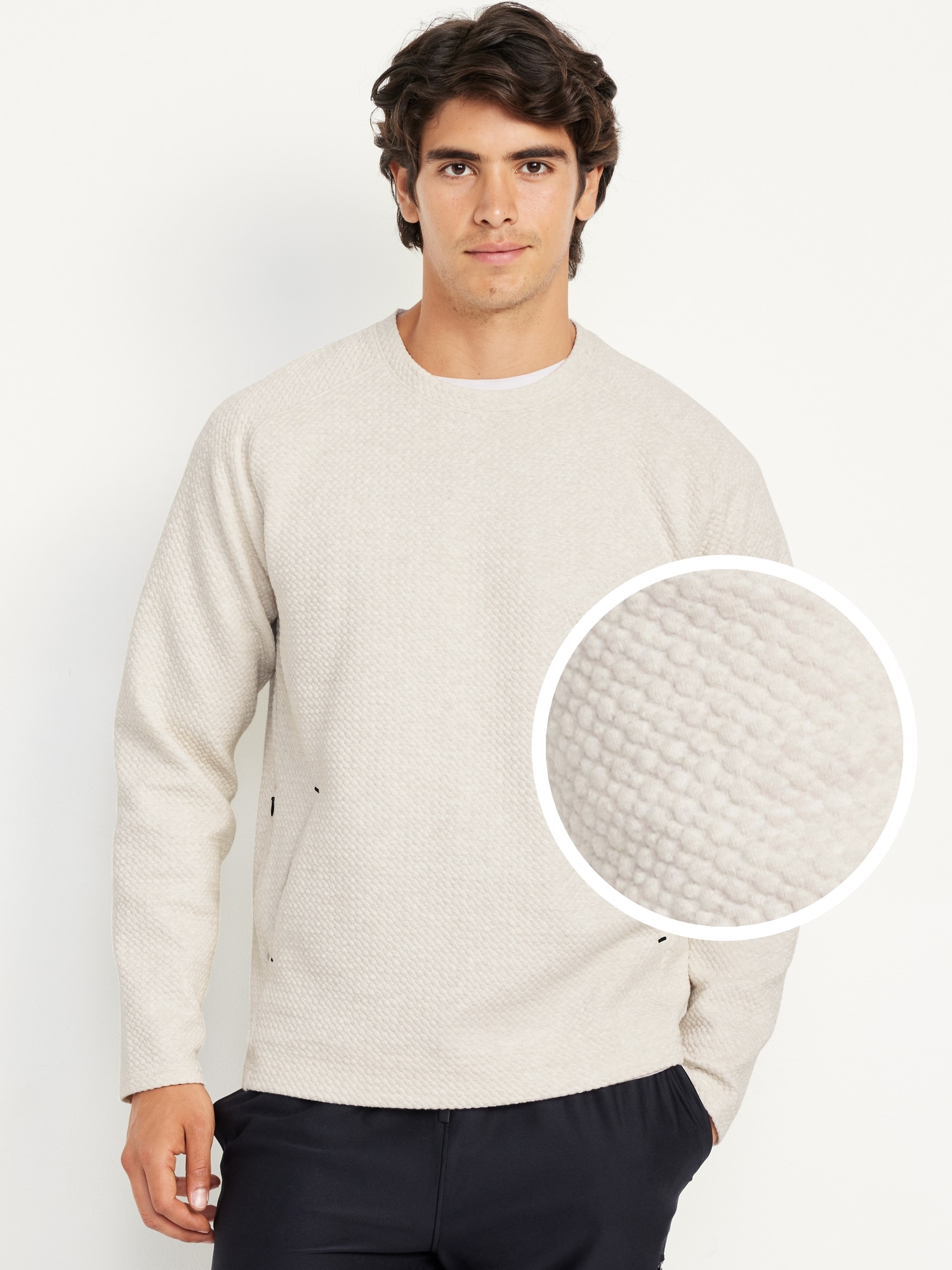 Dynamic Fleece Textured Pullover