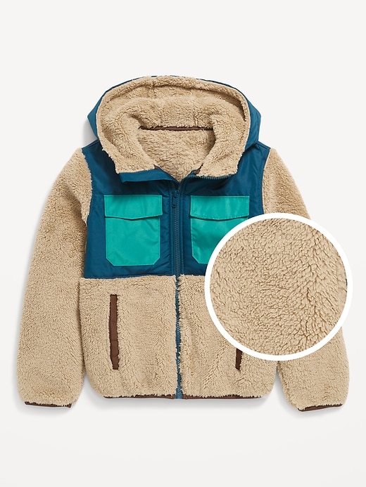 View large product image 1 of 4. Hooded Flap-Pocket Utility Jacket for Boys