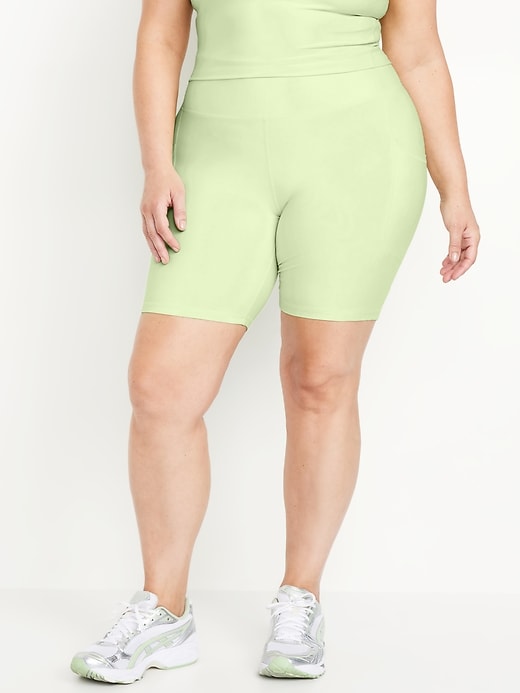 Image number 8 showing, High-Waisted PowerSoft Biker Shorts -- 8-inch inseam