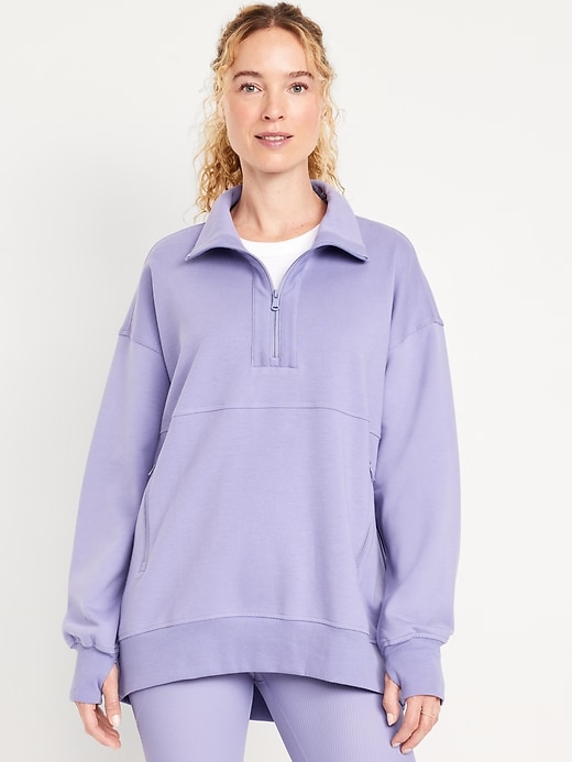 Image number 1 showing, Dynamic Fleece Half-Zip Tunic