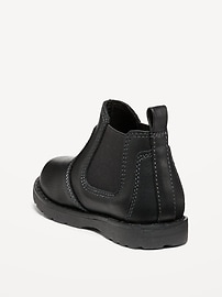 View large product image 3 of 3. Faux-Leather Chelsea Boots for Toddler Boys