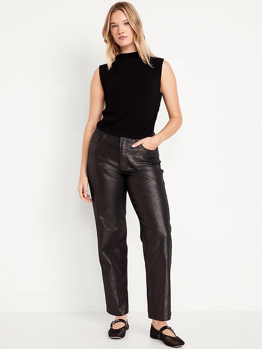 Image number 4 showing, High-Waisted Shine OG Loose Jeans