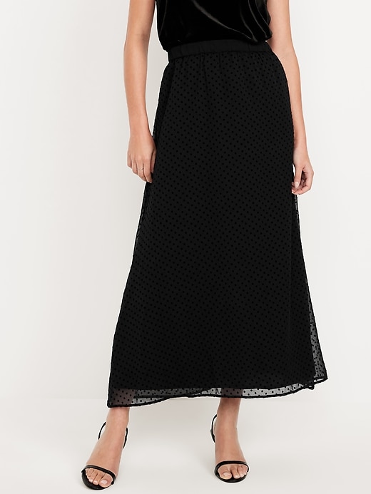 Image number 1 showing, Chiffon Maxi Skirt