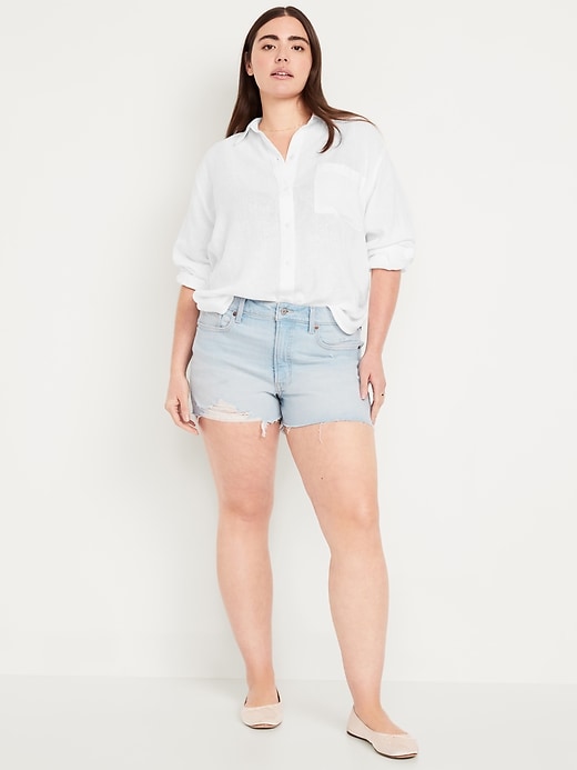 Image number 5 showing, High-Waisted OG Jean Cut-Off Shorts