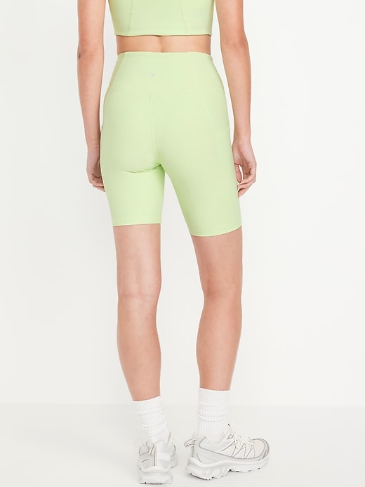 Image number 4 showing, High-Waisted PowerSoft Biker Shorts -- 8-inch inseam