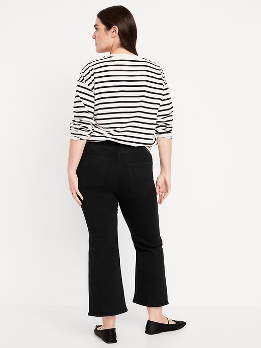 Image number 5 showing, High-Waisted Weekender Pull-On Crop Flare Jeans