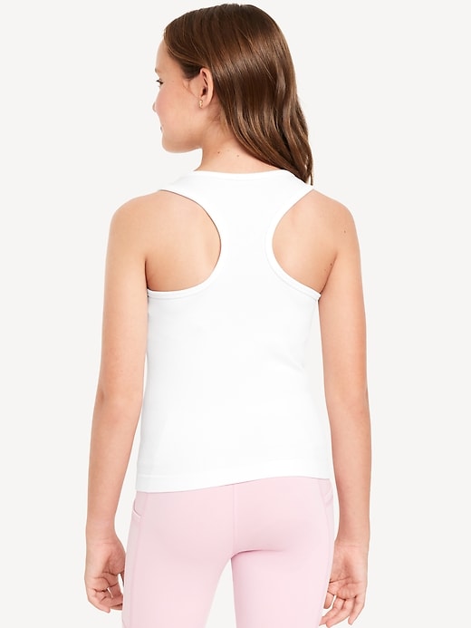 View large product image 2 of 4. Seamless Fitted Performance Tank Top for Girls