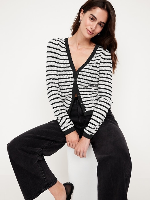 Image number 3 showing, SoSoft Lite Pointelle Cardigan