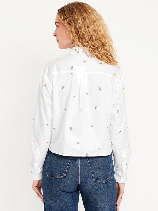 Image number 2 showing, Cropped Button-Down Shirt