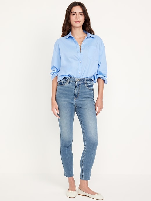 Image number 1 showing, Extra High-Waisted Rockstar 360° Stretch Super-Skinny Jeans