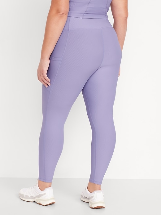 Image number 7 showing, High-Waisted PowerSoft Rib Leggings