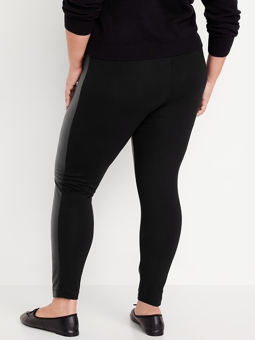 Athleta Faux Leather Front 2024 Leggings