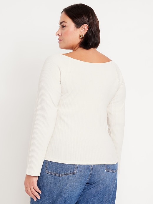 Image number 8 showing, Cinched Rib-Knit Top