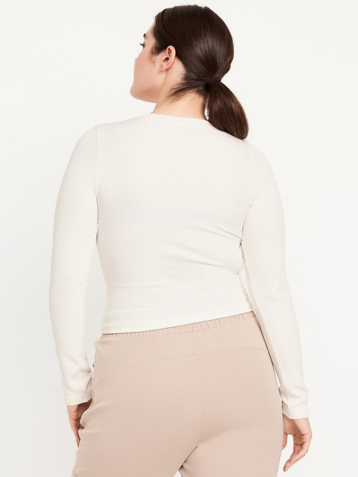 Image number 4 showing, Fitted Seamless Ribbed T-Shirt