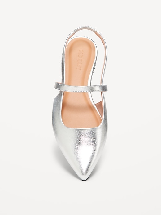 Image number 2 showing, Pointed Toe Slingback Flats