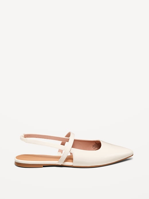 Image number 3 showing, Pointed Toe Slingback Flats