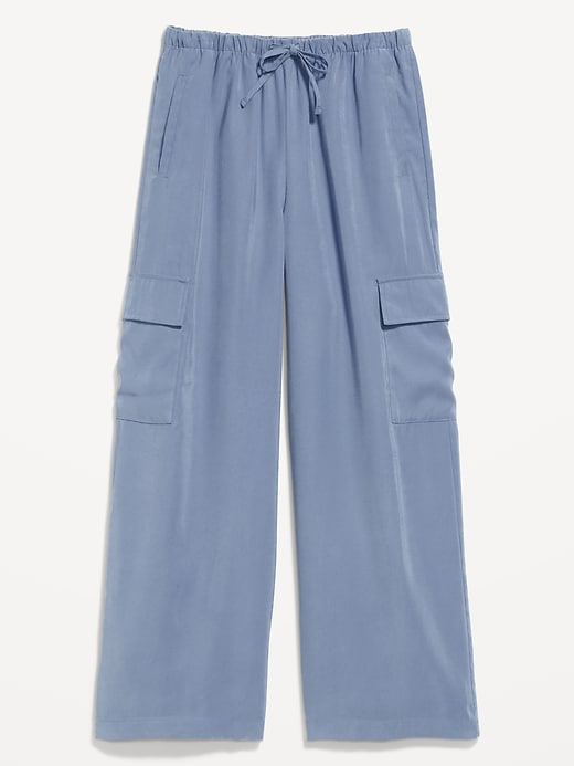 Image number 4 showing, Drapey Cargo Super Wide-Leg Pants