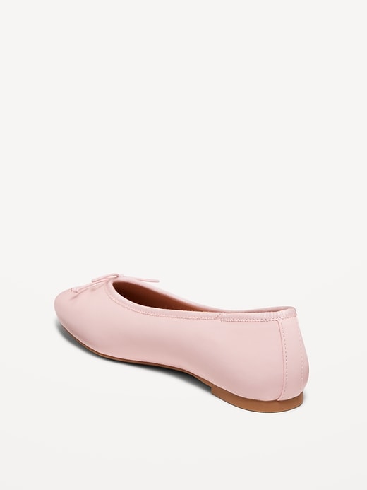 Image number 7 showing, Faux-Leather Ballet Flats