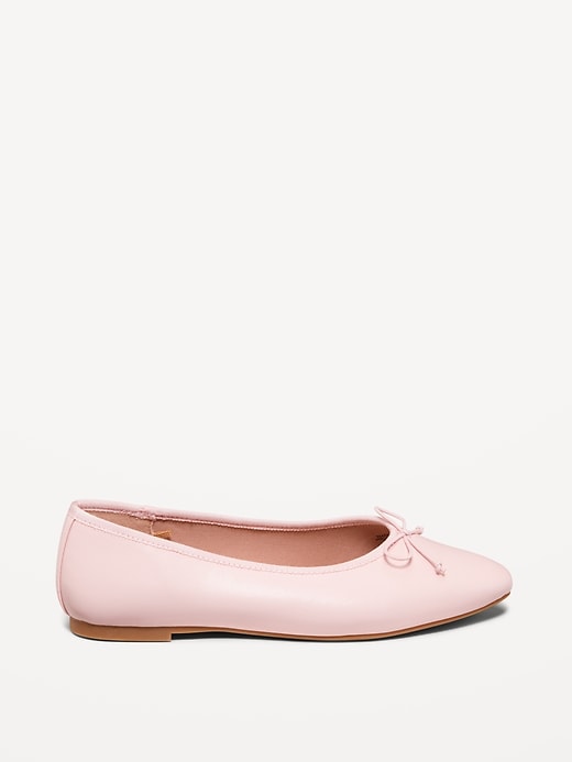 Image number 6 showing, Faux-Leather Ballet Flats