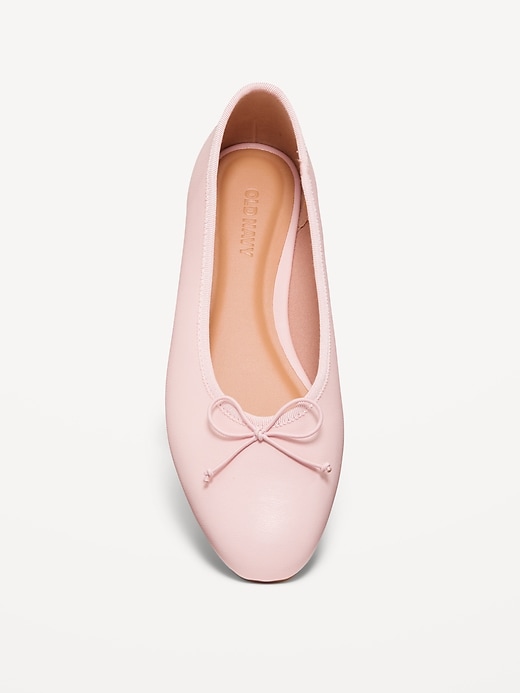 Image number 5 showing, Faux-Leather Ballet Flats