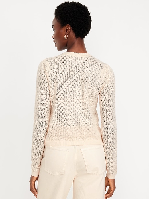 Image number 2 showing, SoSoft Lite Pointelle Cardigan