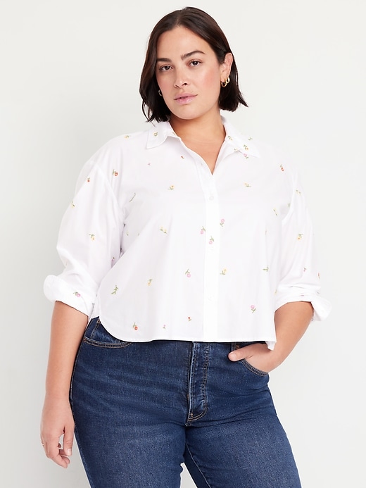 Image number 6 showing, Cropped Button-Down Shirt