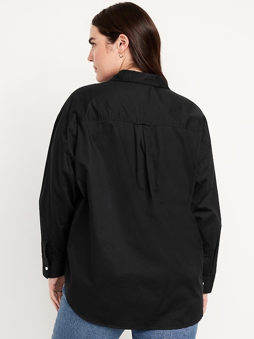 Image number 6 showing, Oversized Button-Down Boyfriend Shirt